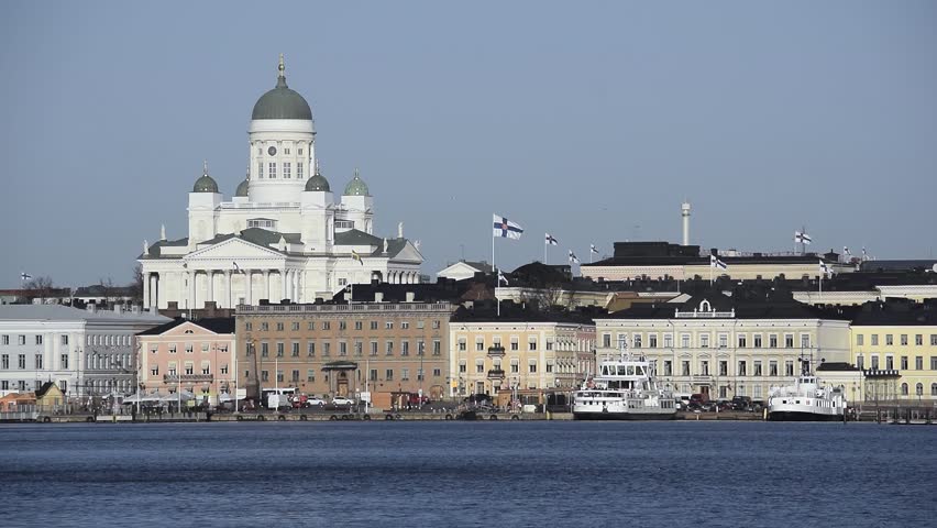 Helsinki Market Square from sea