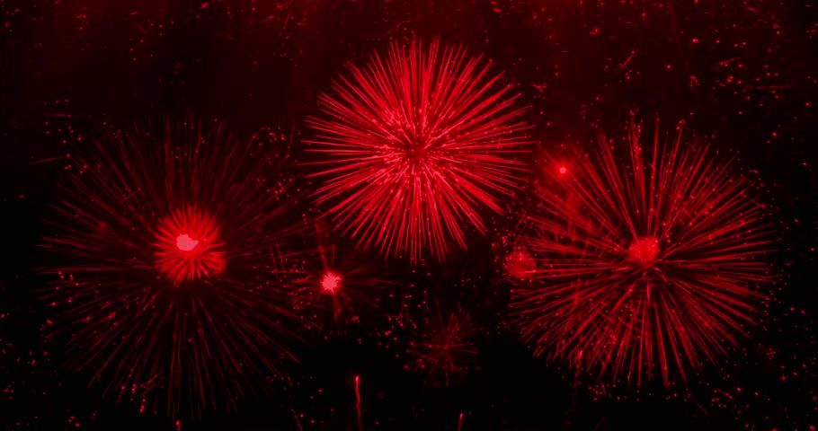 Happy New Year 2026, Red Fireworks,  celebration Holiday new year 2026 festival party time event. Greetings, Wishes, Holiday Cards, Celebration 3D 4K