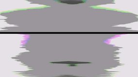 Abstract centered waveform glitch background with digital noise and signal interference on neutral background.  - Powered by Shutterstock - Get 15% off with code: PIKWIZARD15