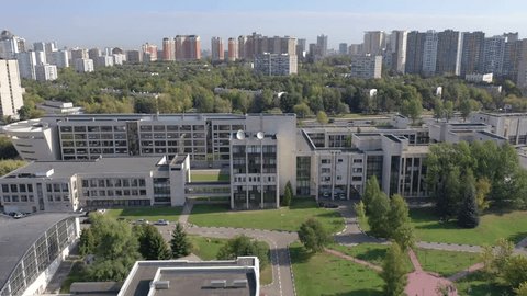 Side Tracking Drone Flight over Mgimo Campus