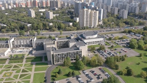 Descending Aerial Rotation above Mgimo University