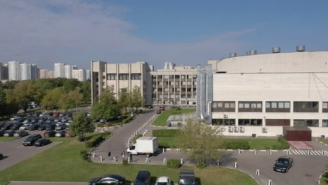 Forward Upward Drone Movement over Mgimo Buildings