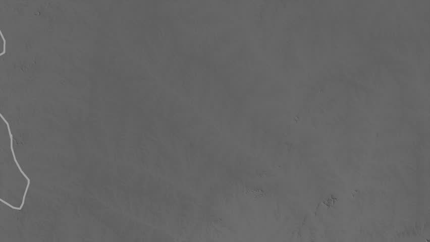 Centre-Sud - region of Burkina Faso, extruded. Grayscale map