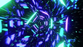 A futuristic tunnel with neon lights - Powered by Shutterstock - Get 15% off with code: PIKWIZARD15