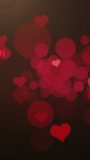 Soft Pink And Red Orbs Float Gently Above Dark Gradient, Romantic Hearts And Bokeh Glow Drift Over Somber Gradient Backdrop - Powered by Shutterstock - Get 15% off with code: PIKWIZARD15