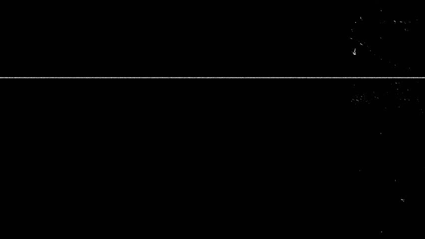 Retro style video filter effect with white dust particles.