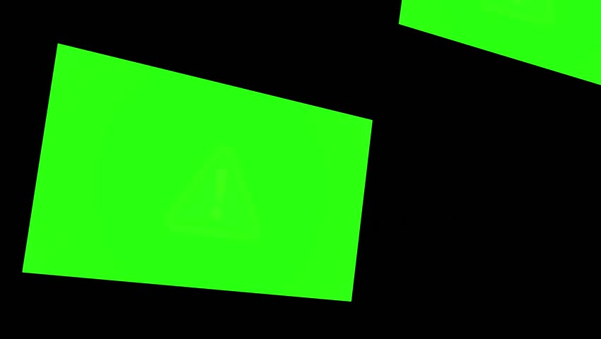 bstract 3D perspective panels with green screen placeholders rotating in dark space, ideal for multi-screen broadcast displays or futuristic interface mockups.