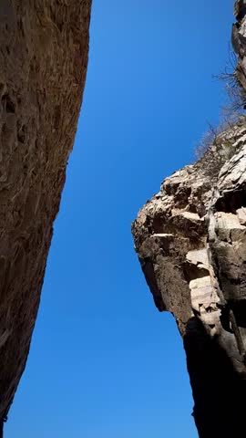 Dramatic Landscape Window View from the Chisos Mountains (Big Bend National Park, Texas, USA)