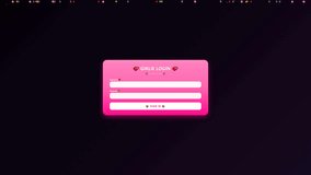 Animation displays a login sequence that transitions into a hacking simulation, featuring visual elements in a dark digital environment with floating lights. - Powered by Shutterstock - Get 15% off with code: PIKWIZARD15