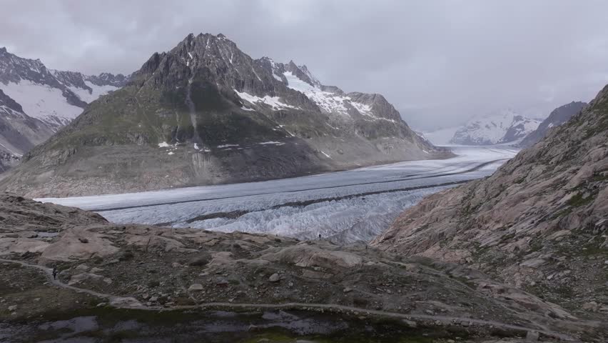 Switzerland mountains aerial drone footages