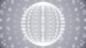 Ai Chatbot Icons Sphere Animation – Futuristic AI Conversation Network Digital Background - Powered by Shutterstock - Get 15% off with code: PIKWIZARD15