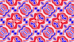 Abstract seamless animation featuring red and blue geometric shapes forming a repeating symmetrical pattern. - Powered by Shutterstock - Get 15% off with code: PIKWIZARD15