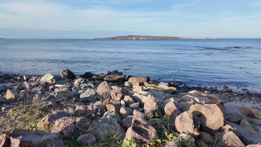 Sunset view of coastline of Sozopol, Burgas Region, Bulgaria