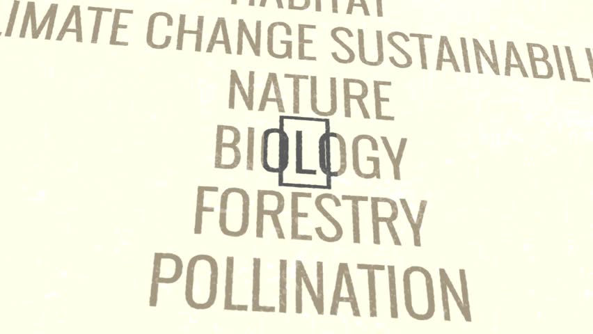Biodiversity 3D Scrolling Title Animation