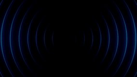 Looping 3D animation of glowing blue rings pulsing outward with a smooth futuristic aesthetic. - Powered by Shutterstock - Get 15% off with code: PIKWIZARD15