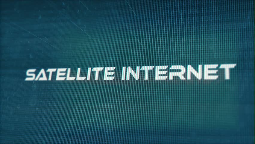 Satellite Internet words in Techno Sci-Fi