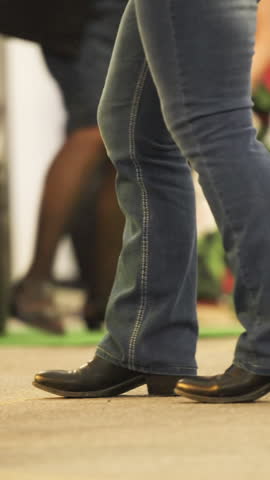 Legs Dance Wild West Line Dance slow motion