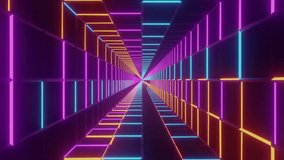 Cyberpunk Retrofuturistic Corridor with Vibrant Glowing Geometric Lines - Powered by Shutterstock - Get 15% off with code: PIKWIZARD15