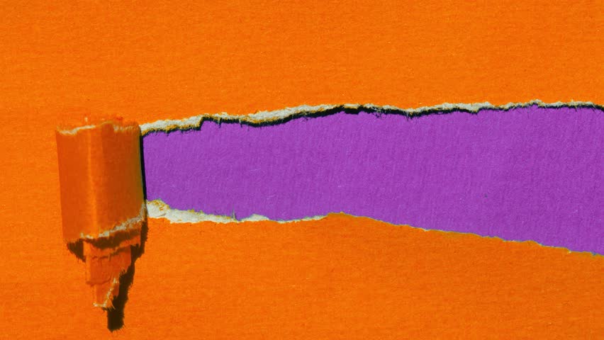 Social media marketing message writing on ripped torn paper background