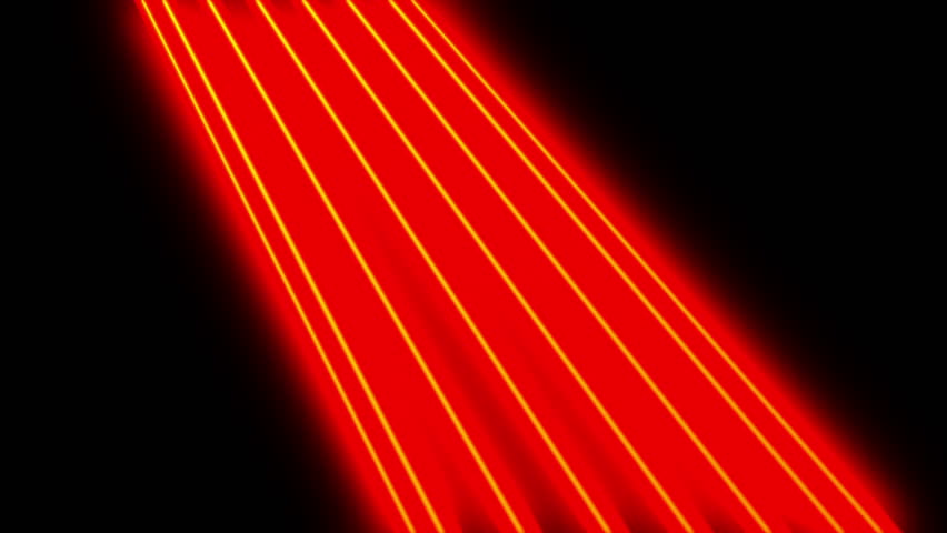 The black background. Running a luminous red line forms the shape of electric