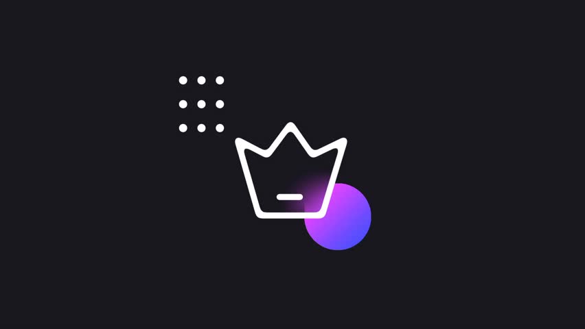 A white crown icon with a purple gradient represents a premium membership or an elite status that unlocks exclusive features for dedicated users