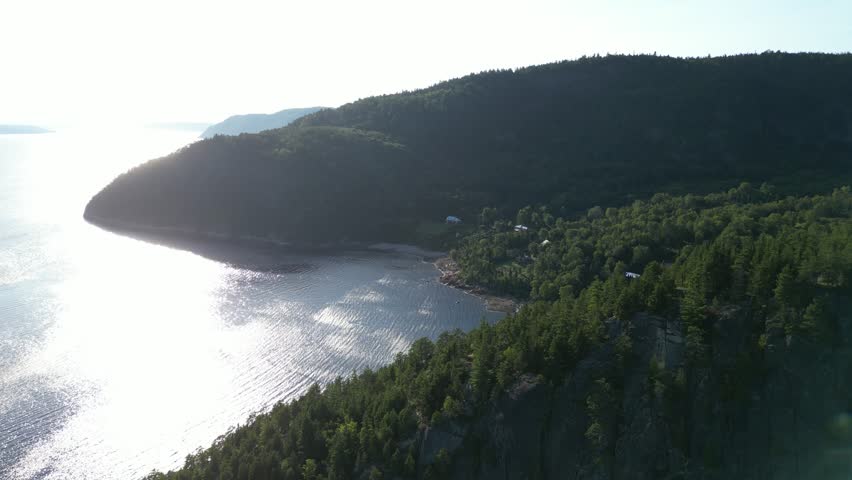 Serene view of Saguenay Fjord in Quebec, capturing nature