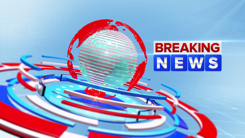 Dynamic Global Breaking News Broadcast Background| Blue And Red Breaking News Background | News Background Seamless Loop