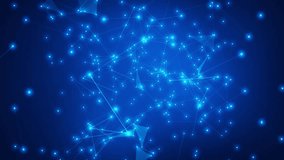 Glowing blue digital network connections abstract background with glowing nodes and lines representing data flow and technology concepts - Powered by Shutterstock - Get 15% off with code: PIKWIZARD15