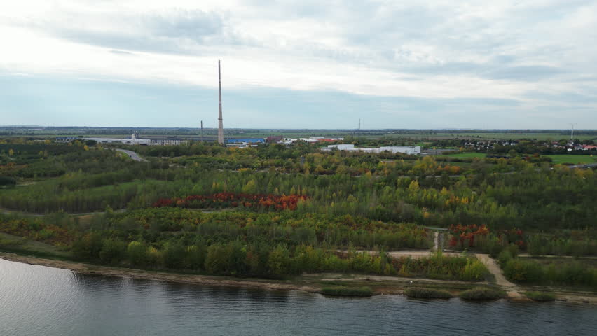aerial view of Hoensbroek Castle, in the south of Holland, Limburg province, Netherlands