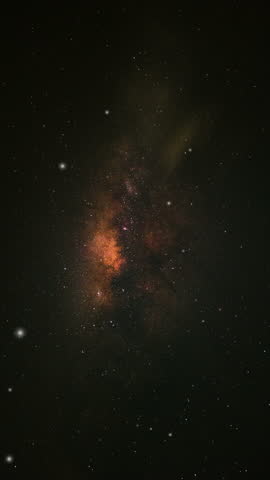 Deep Space Exploration Inside galaxy scene. Large groups of stars held together by self-gravitation.