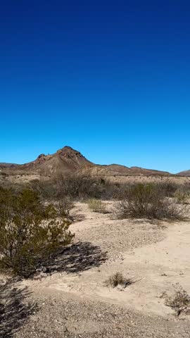 Desert Landscape in the American Southwest (Big Bend National Park, Texas, USA)