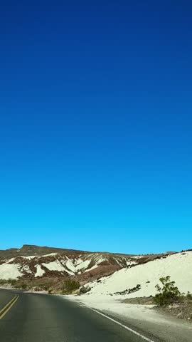 Driving Through Unique Mountain Landscapes in the American Southwest (Big Bend National Park, Texas, USA)