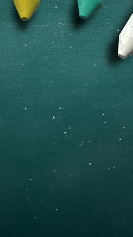 Colorful Chalk Pieces Evoke School Memories, Dusty Pastel Chalk Fragments Resting On Worn Green Board Create Educational Ambiance