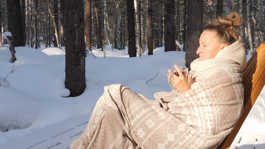 Mental wellness unfolds in moment of connection and gentle reflecti Peace fills air with quiet strength Soft light of winter surrounds soul bringing emotional harmony through still winter serenity