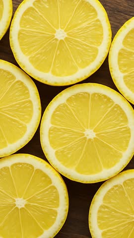 Fresh Lemon Slice Vertical View