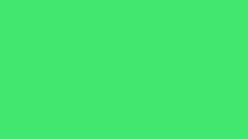 Red ATM cards on the smartphone screen floating with green screen 4k animation backdrop.