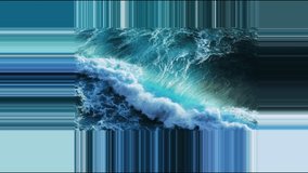 Digital Glitch Ocean Wave with Linear Data Distortion - Powered by Shutterstock - Get 15% off with code: PIKWIZARD15