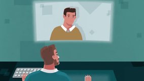 Man Attending Online Class Representing E-Learning, Remote Education and Digital Training - Powered by Shutterstock - Get 15% off with code: PIKWIZARD15