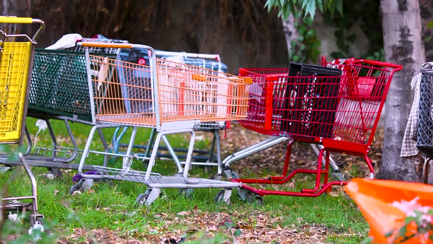 Homeless encampments on the streets of Los Angeles