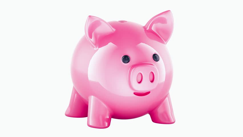 Piggy bank rotation animation presented as a clean, high-quality 3D rendering with smooth motion that is seamlessly loopable. The classic savings symbol with polished surface and balanced lighting represents personal finance, budgeting, wealth building, and financial planning. Ideal for banking visuals, savings concepts, financial education, fintech storytelling, children’s money lessons, investment promos, and motion graphics requiring a friendly, timeless icon of smart money management.