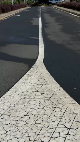 Empty Asphalt Coastal Road with Tropical Vegetation in Mauritius Video Nature Mauritius