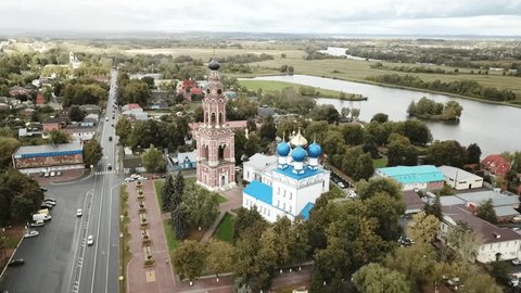 Aerial Orbit around Orthodox Cathedral Complex
