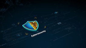 Cybersecurity shield icon with digital circuit background for data protection and network security concept - Powered by Shutterstock - Get 15% off with code: PIKWIZARD15