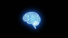 This dynamic video features a glowing neon brain, perfect for educational or creative projects, The bright colors and smooth animation capture attention while conveying concepts of intelligence and thought. - Powered by Shutterstock - Get 15% off with code: PIKWIZARD15