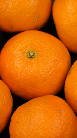 Tangerines. Whole orange tangerines plate, rotation