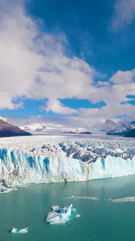 Los Glaciares National Park at El Calafate at Patagonia Argentina. Stunning landscape of iceberg in Patagonia. Perito Moreno Glacial. Patagonia landscape. Travel destination of El Calafate Argentina