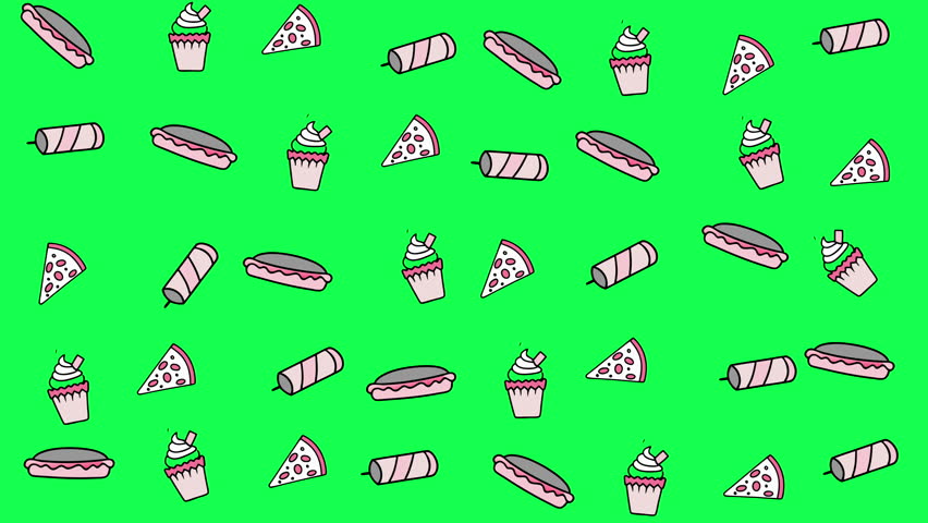 Background featuring hot dogs and pizza, perfect for foodthemed designs, restaurant menus, event flyers, or social media posts. Vibrant and appetizing.
