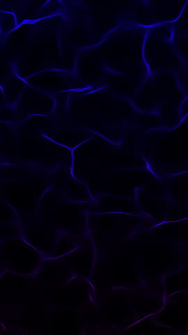 Purple and blue  waves mooving smoothly across a dark surface, forming a soft digital field. Futuristic 4K loop for sci fi backdrops, technology visuals and abstract 