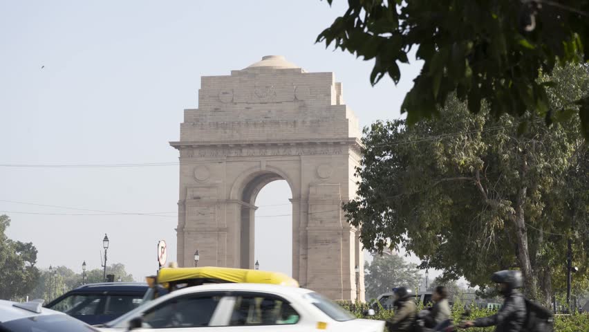 Time Lapse of India Gate, Delhi