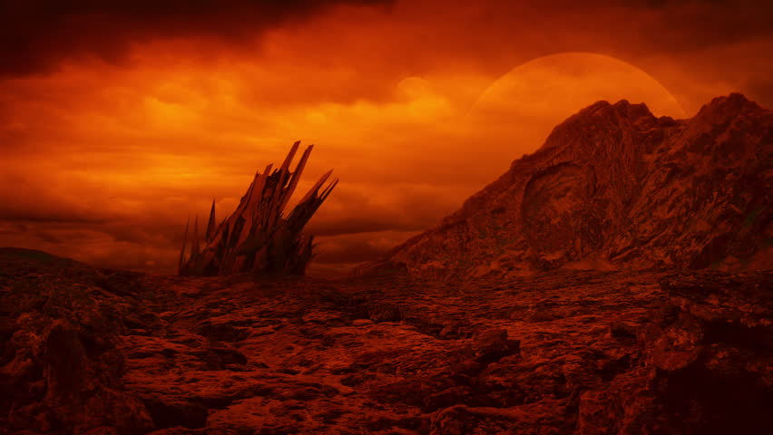 Lightning Strikes Near Alien Structure On Mars
